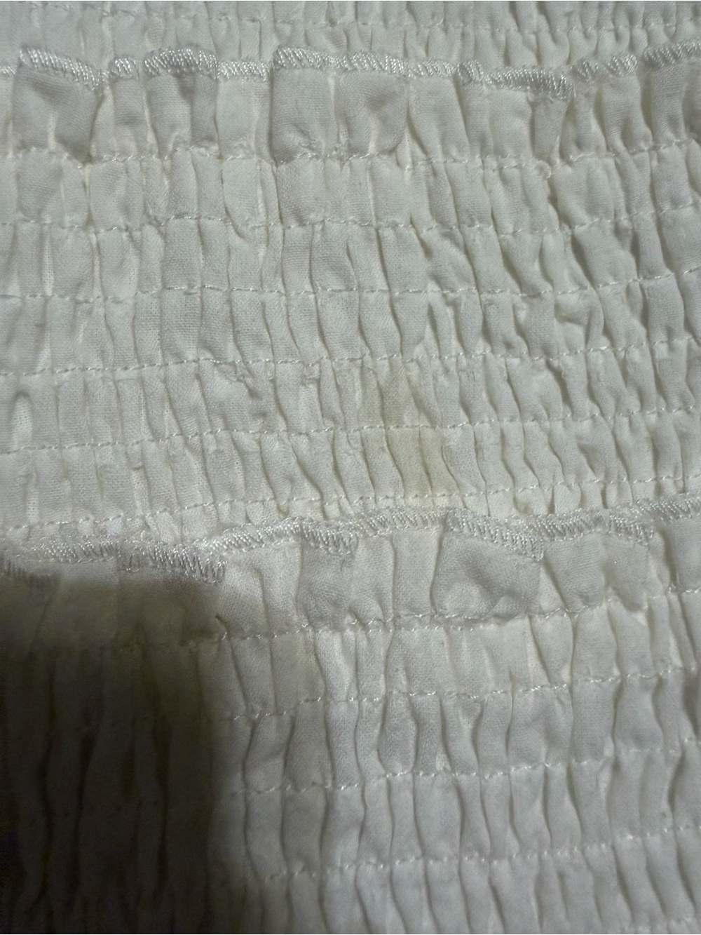 White Eyelet Ruffle Two-Piece Set - Picture 3 of 6